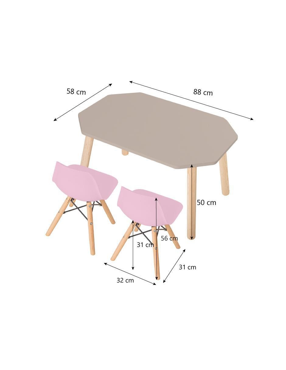 Set de mesa infantil armable 5