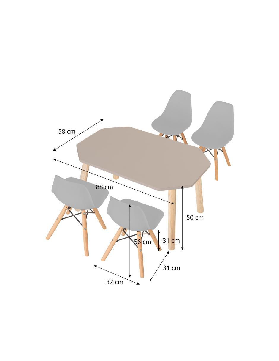 Set de mesa infantil armable 5