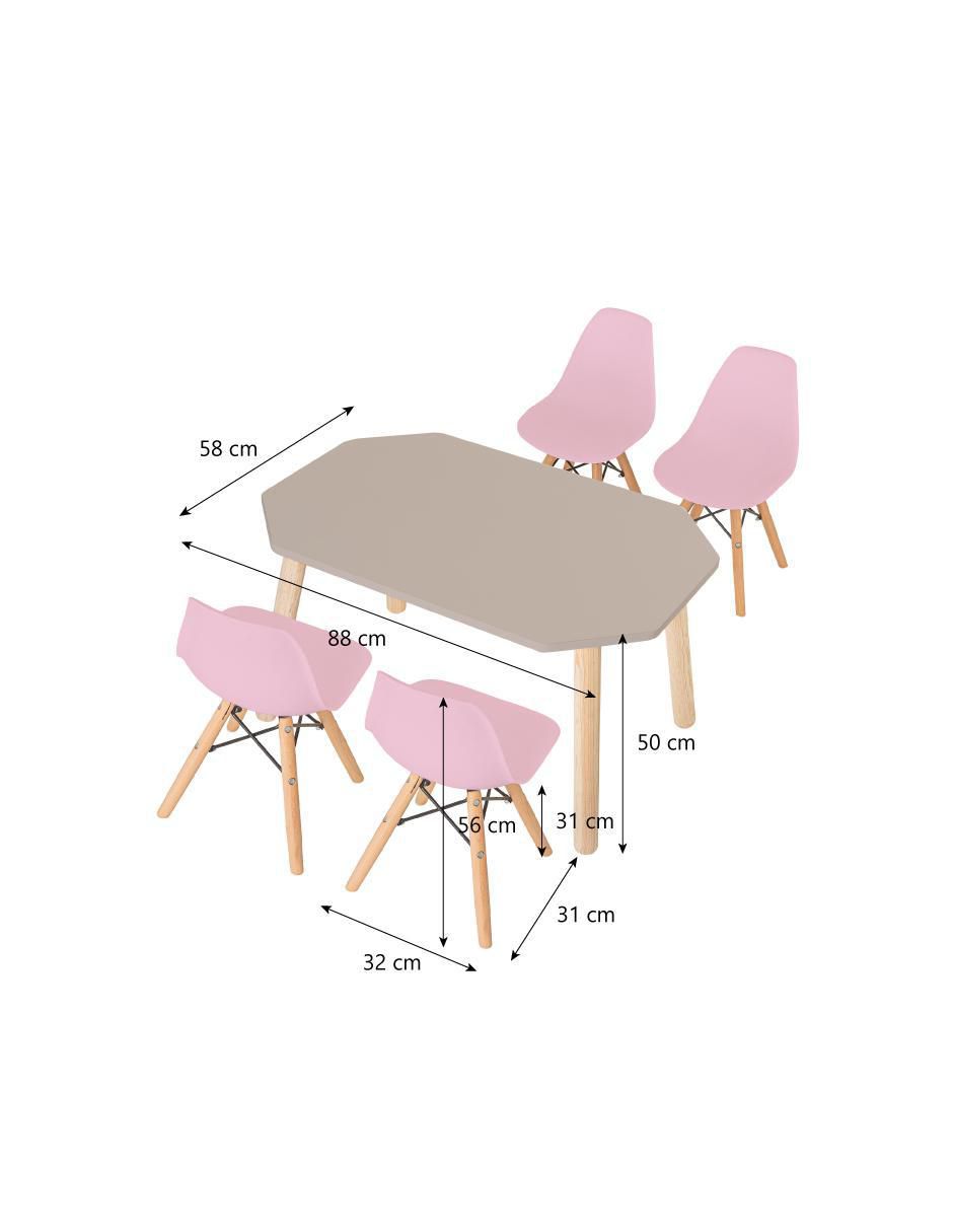 Set de mesa infantil armable 5