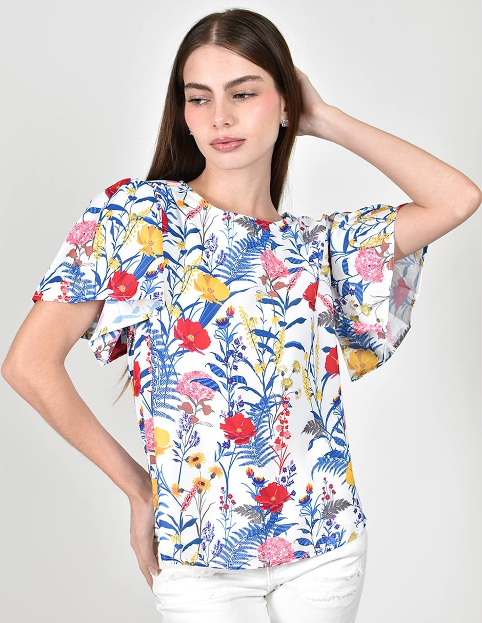 Blusa manga corta para mujer 1