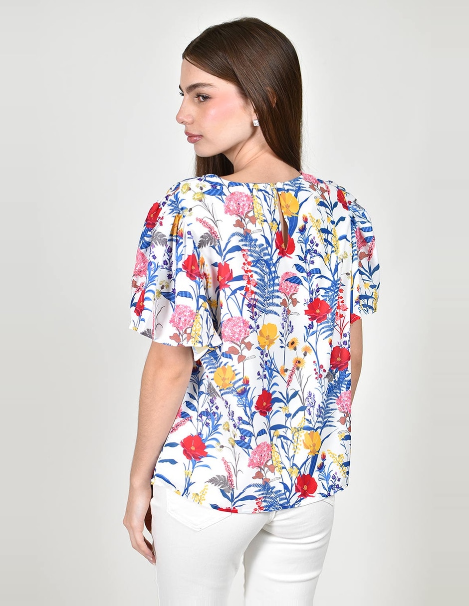 Blusa manga corta para mujer 6