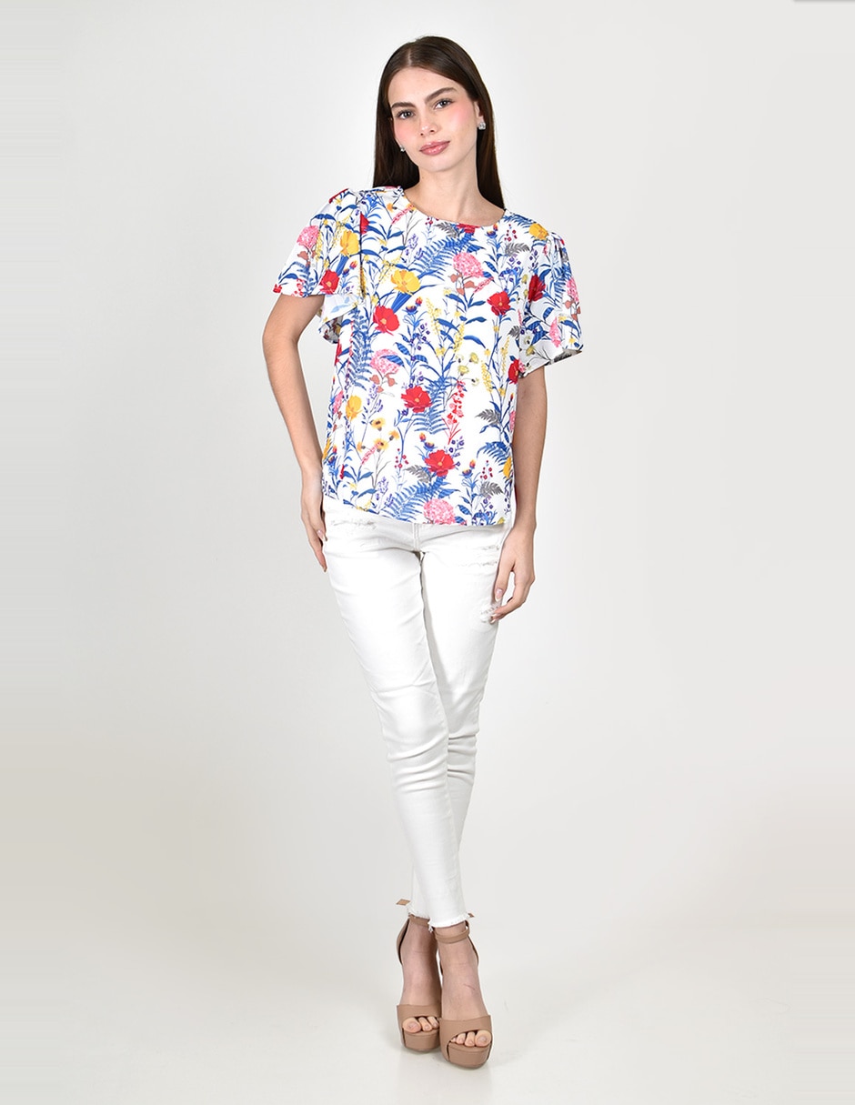 Blusa manga corta para mujer 7