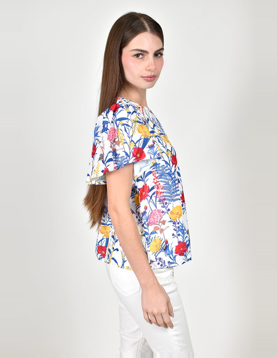 Blusa manga corta para mujer 8