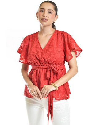 Blusa manga corta para mujer 1