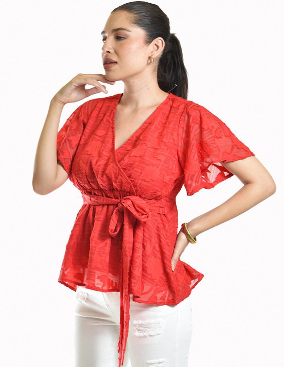 Blusa manga corta para mujer 6