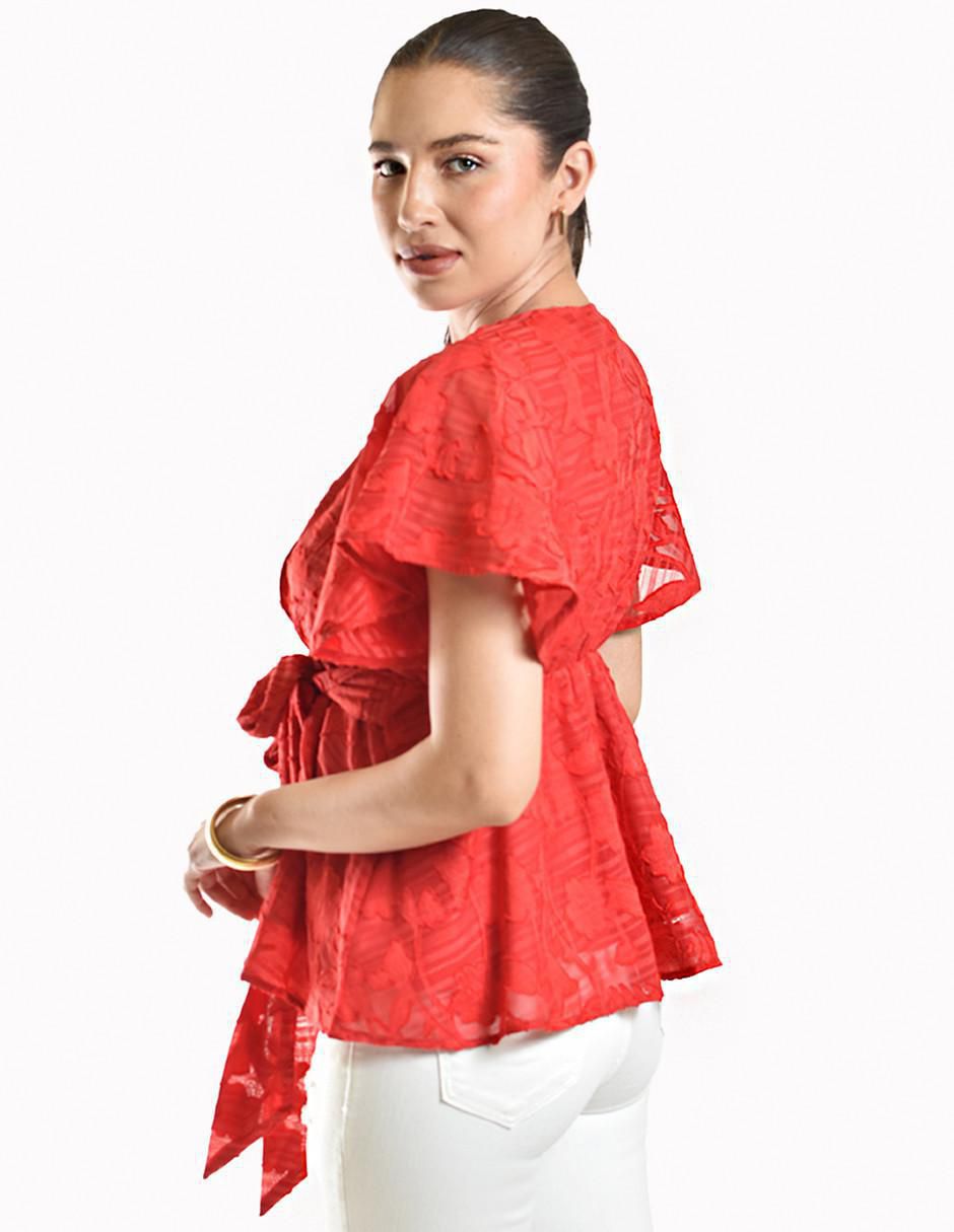 Blusa manga corta para mujer 7
