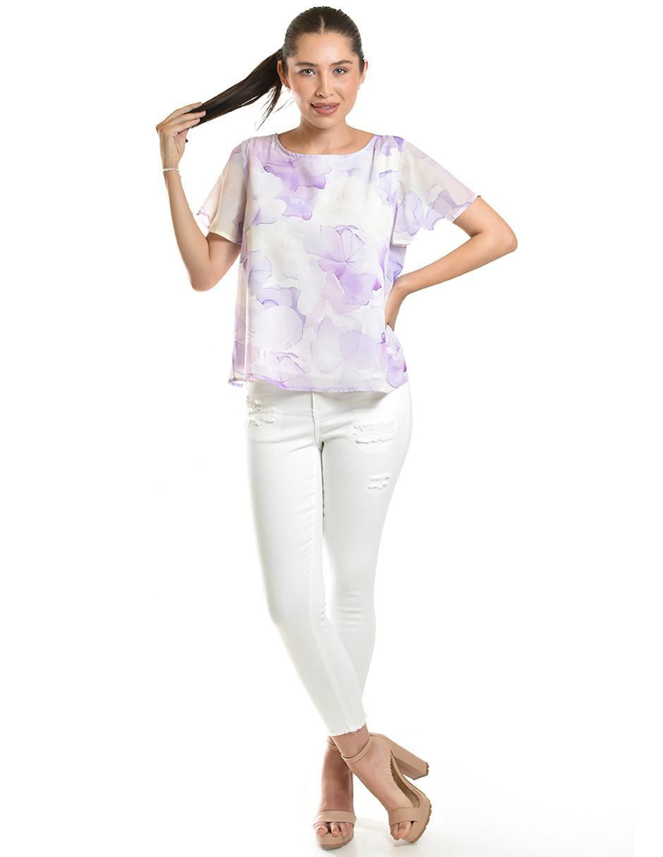 Blusa manga corta para mujer 11