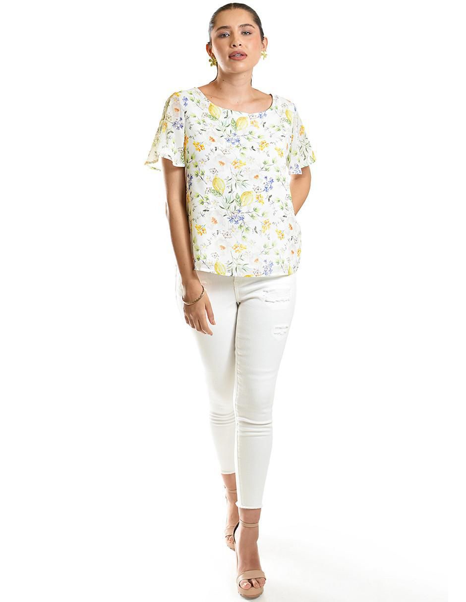 Blusa manga corta para mujer 11