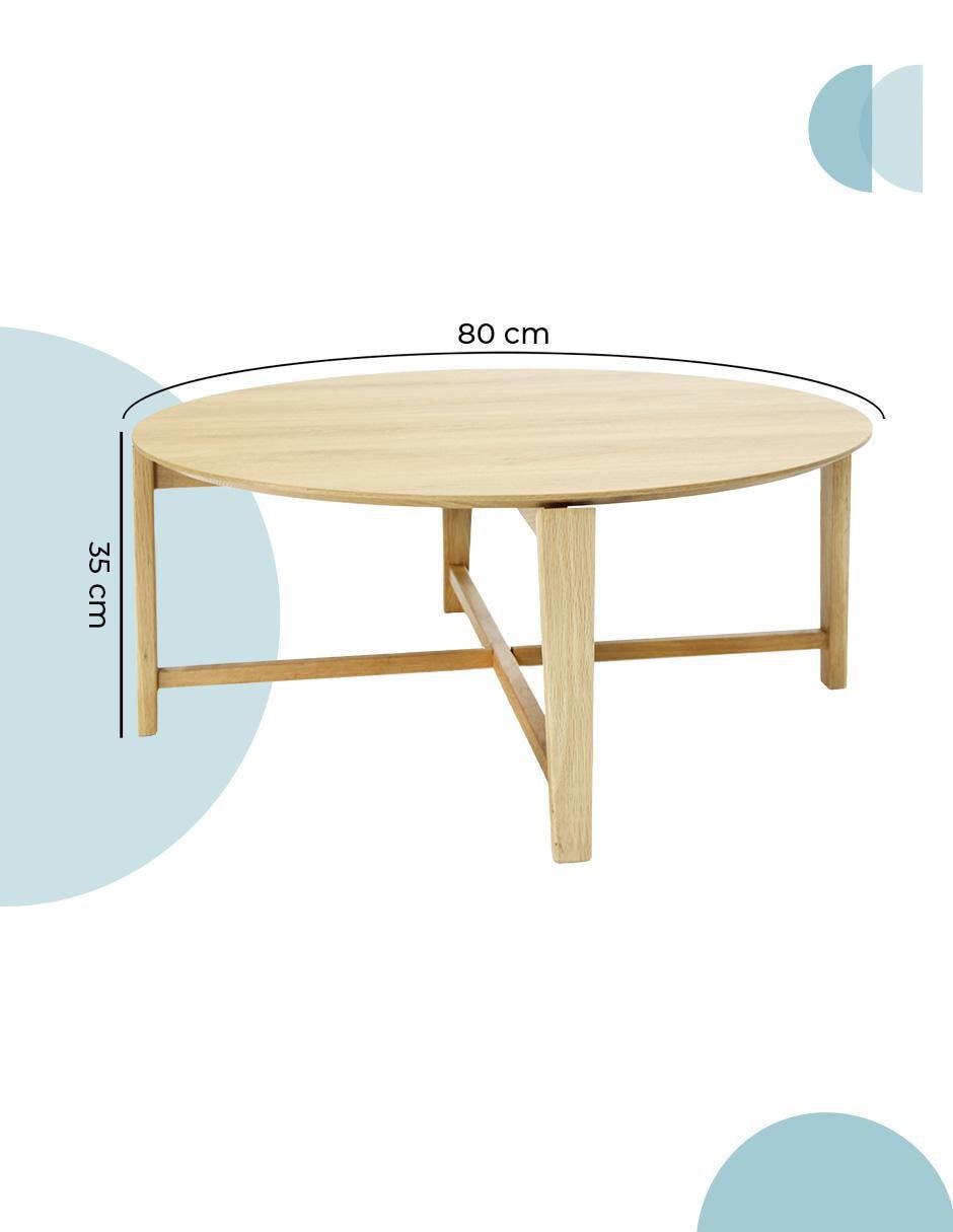 Mesa de centro armable palu circular 7