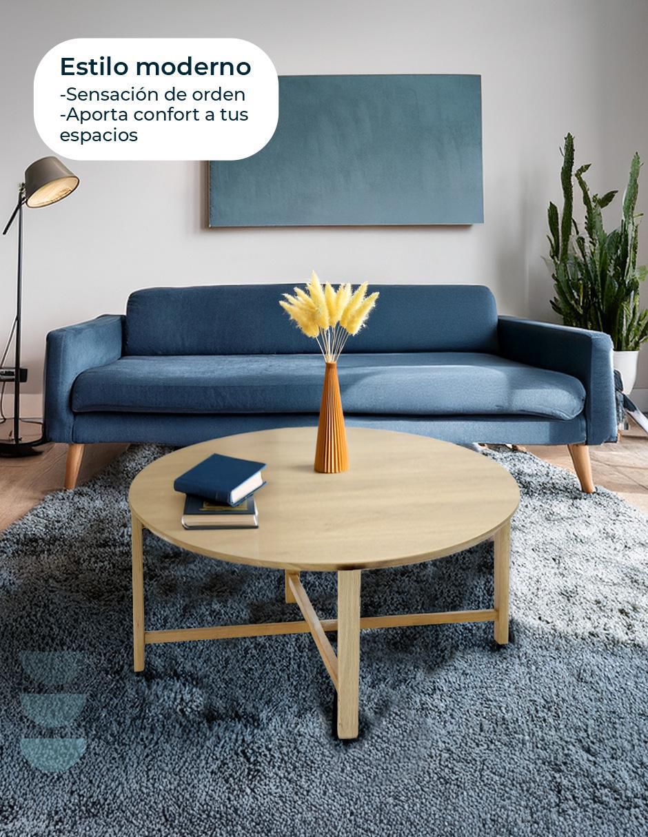 Mesa de centro armable palu circular 6