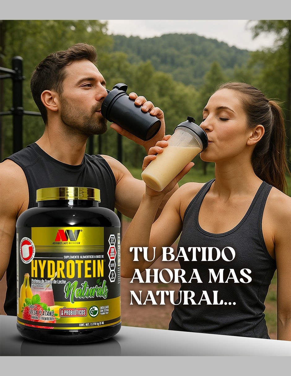 Hydrotein Naturals Advance Nutrition con proteína de suero de leche sabor café de 2.2 kg