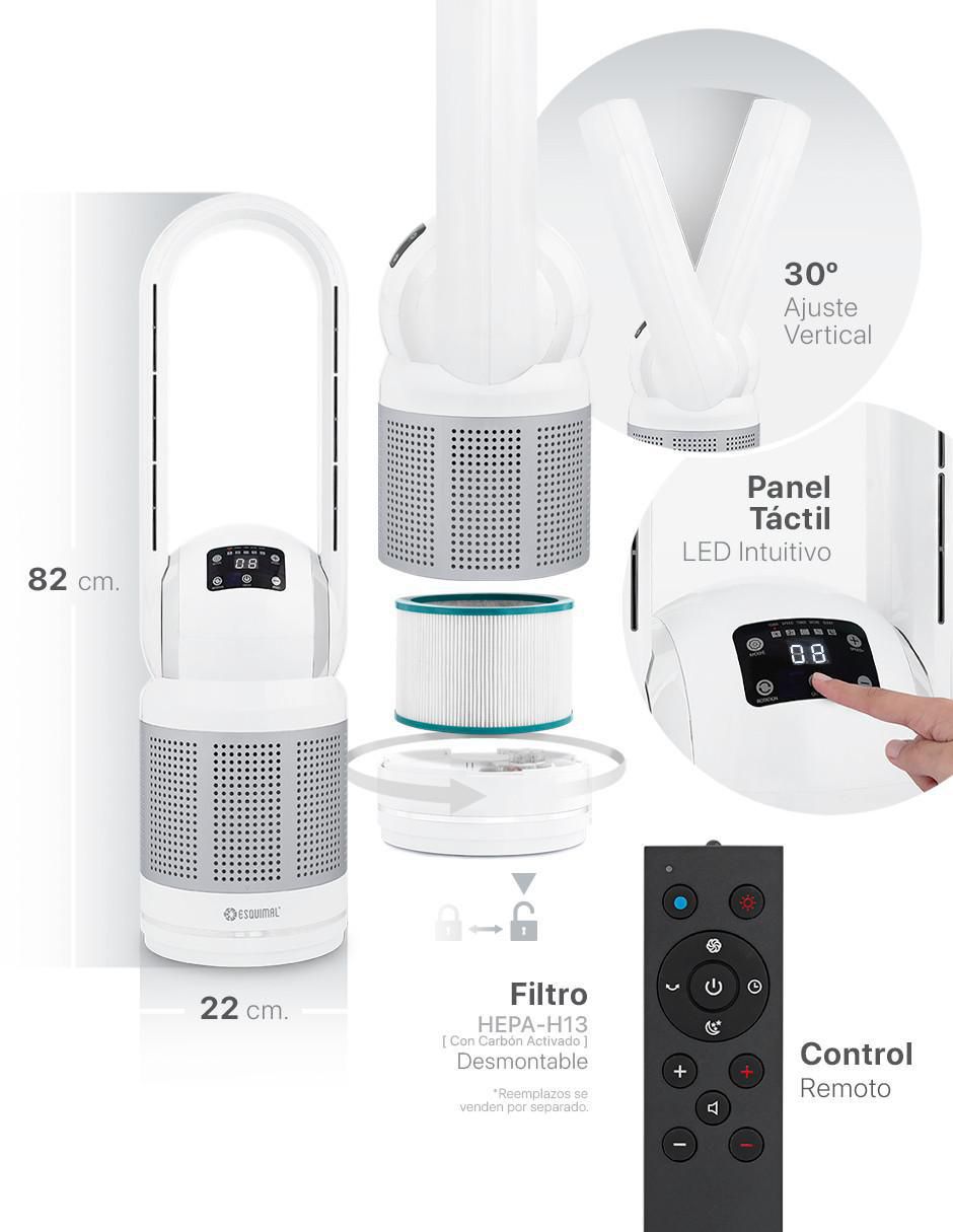 VENTILADOR VENTILADOR ESQUIM, PLATEADOL 6