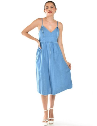 Vestido midi casual para mujer