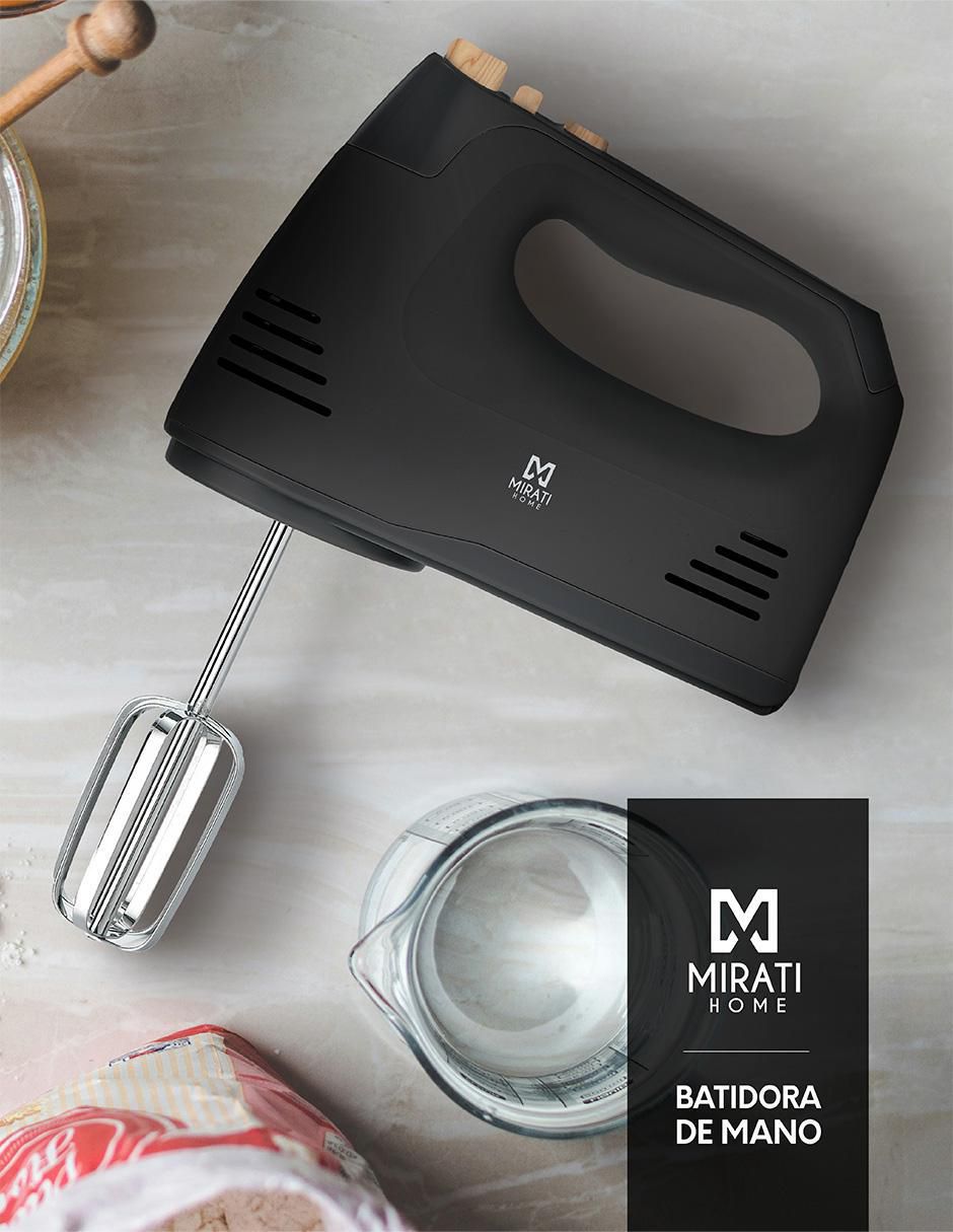 BATIDORA MANUAL MBB01N MIRATI H, NEGRO