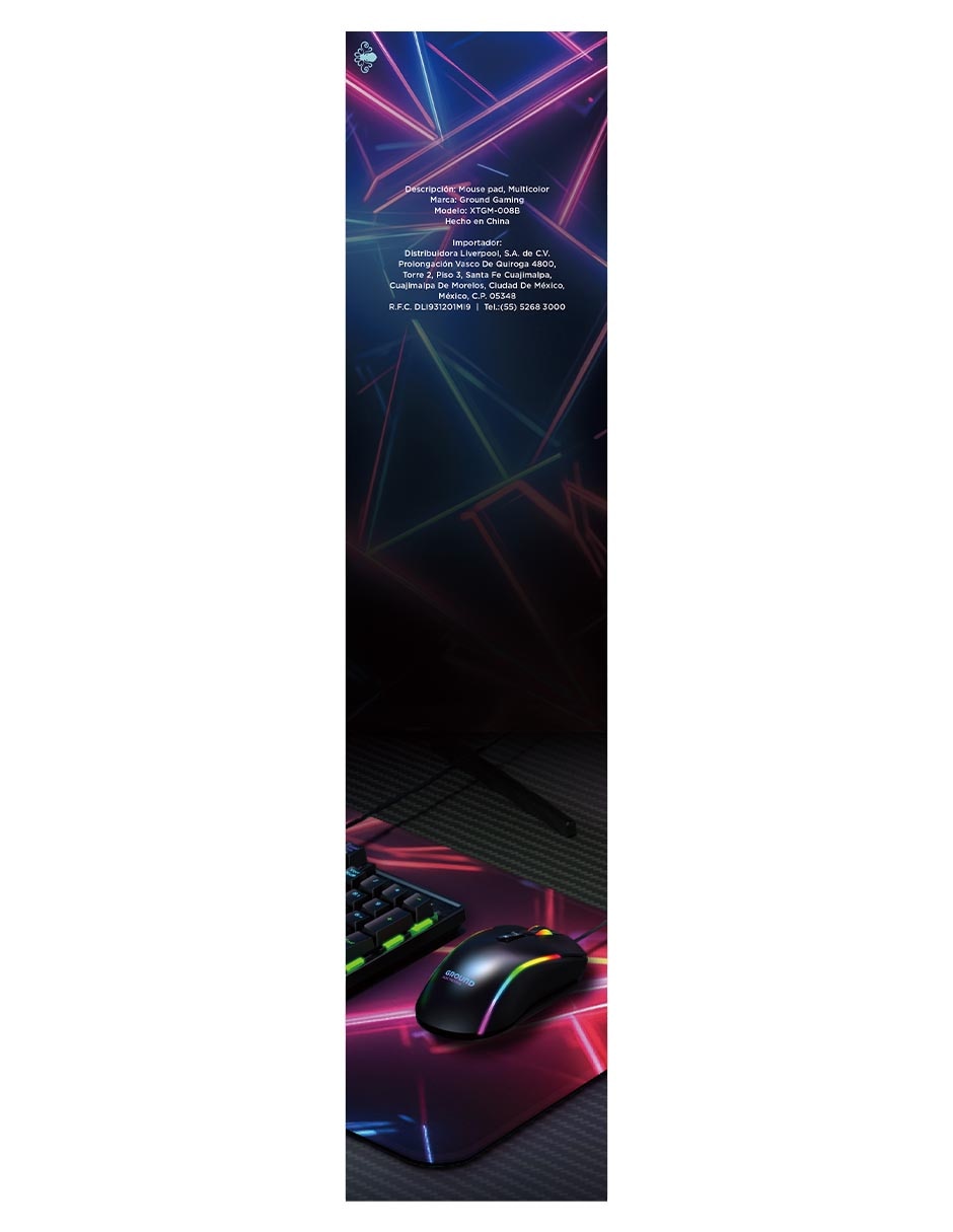 Mouse pad gamer Ground Gaming XTGM-008B