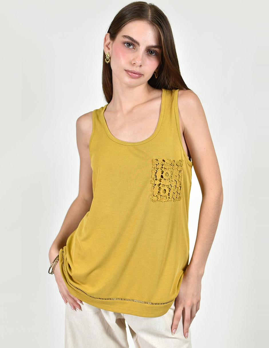 Blusa sin manga para mujer 1