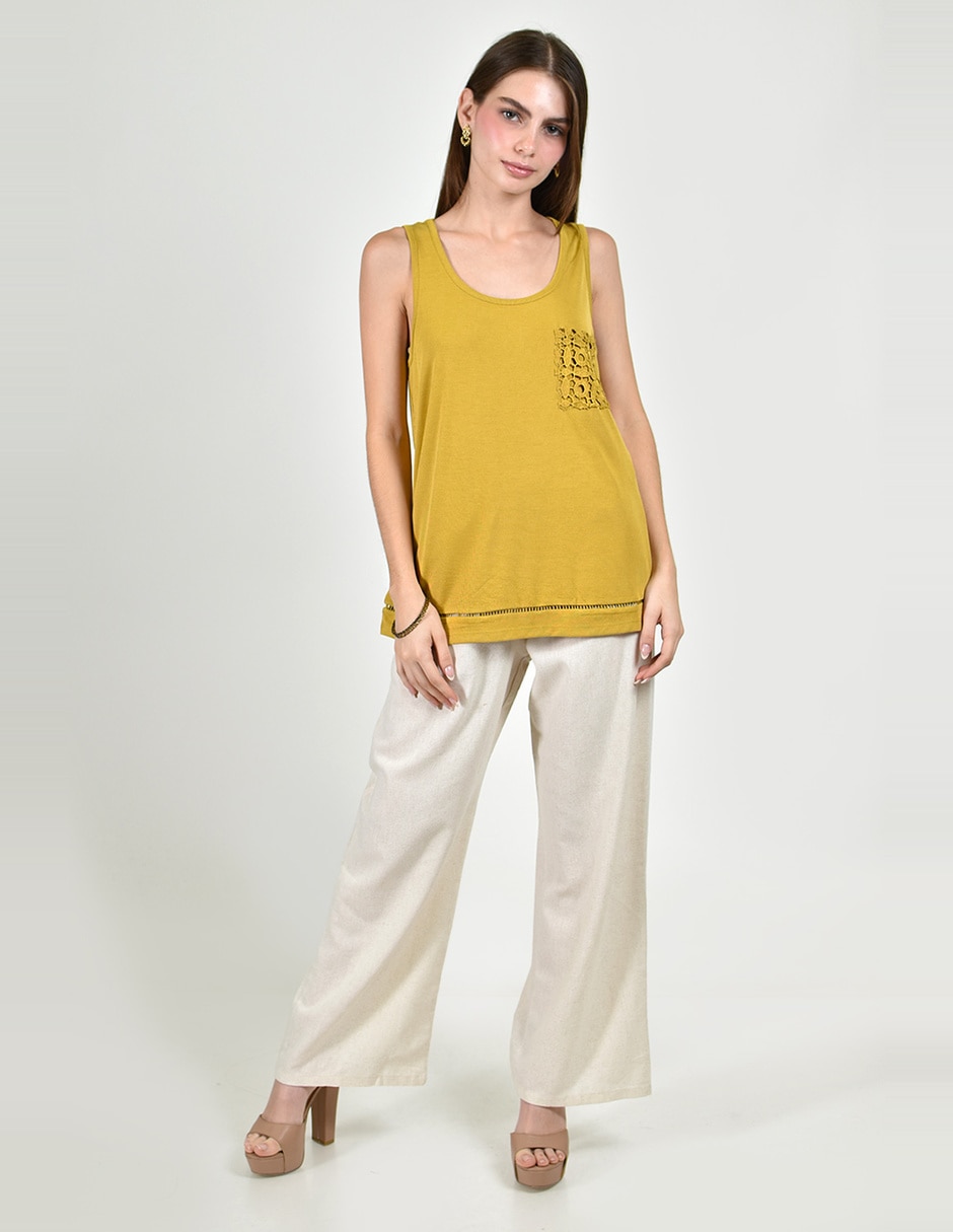 Blusa sin manga para mujer 6