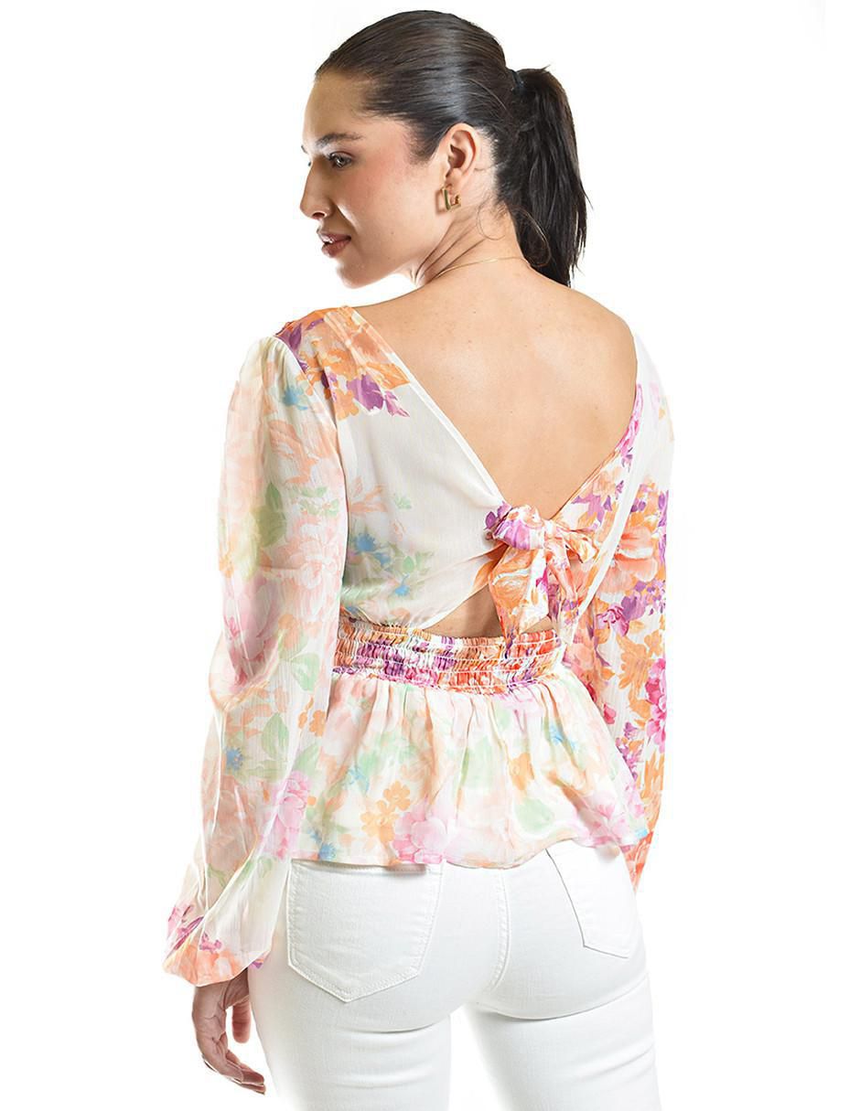Blusa Morethanangels manga larga para mujer 4