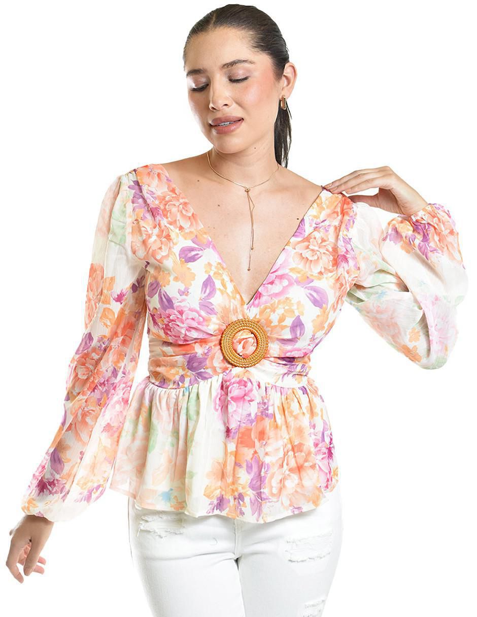 Blusa Morethanangels manga larga para mujer 2