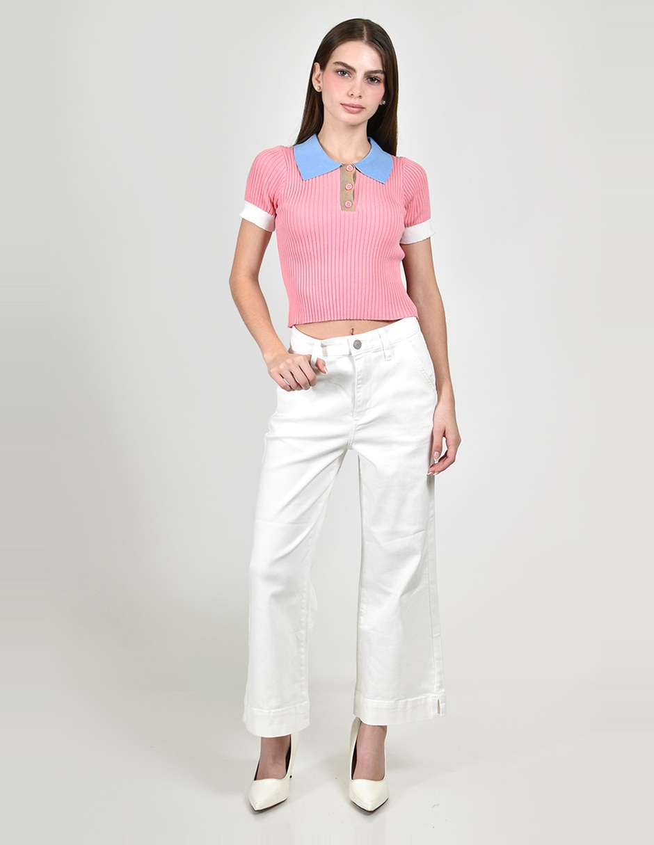 Blusa manga corta para mujer 6