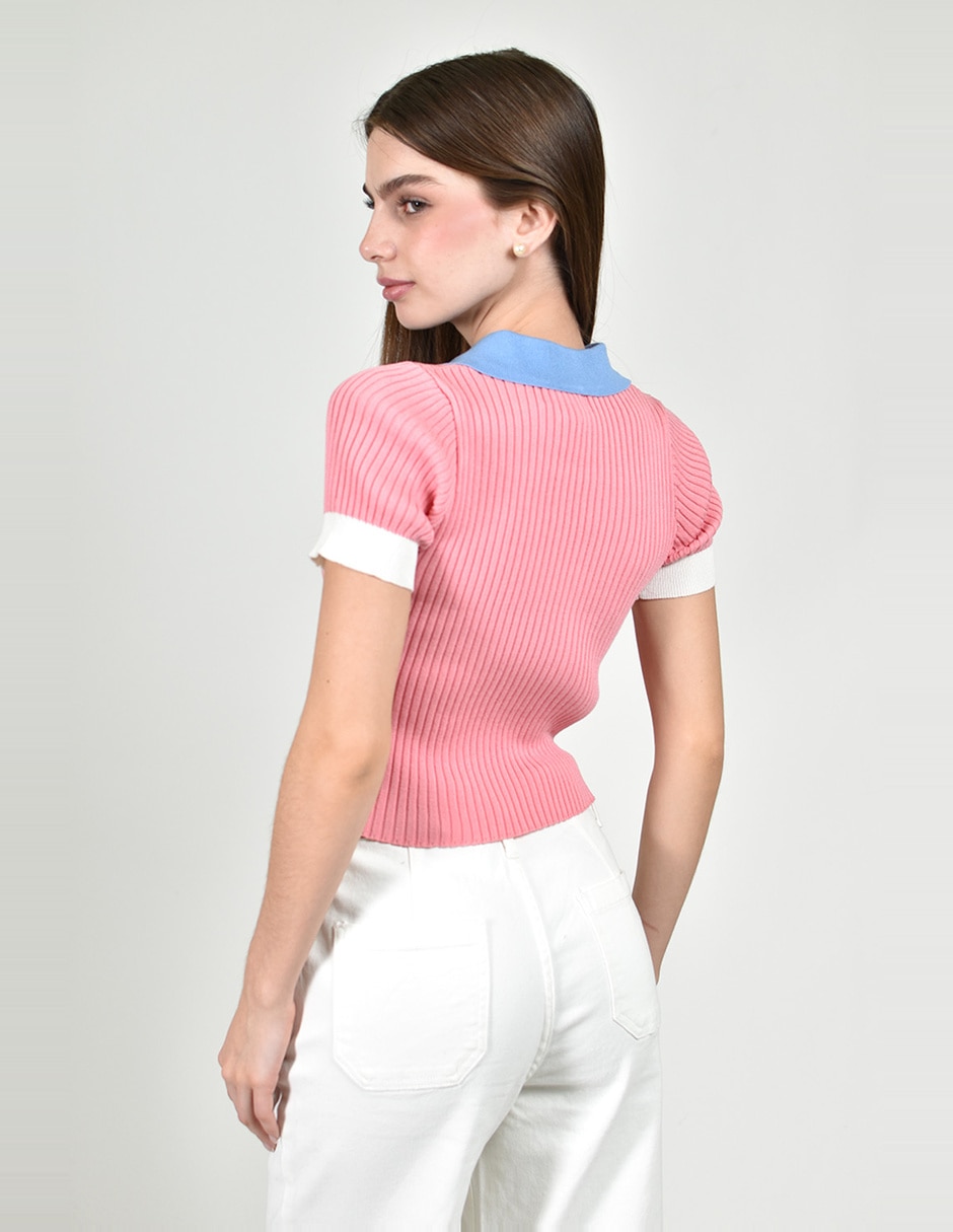 Blusa manga corta para mujer 9