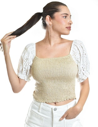 Blusa manga corta para mujer 1