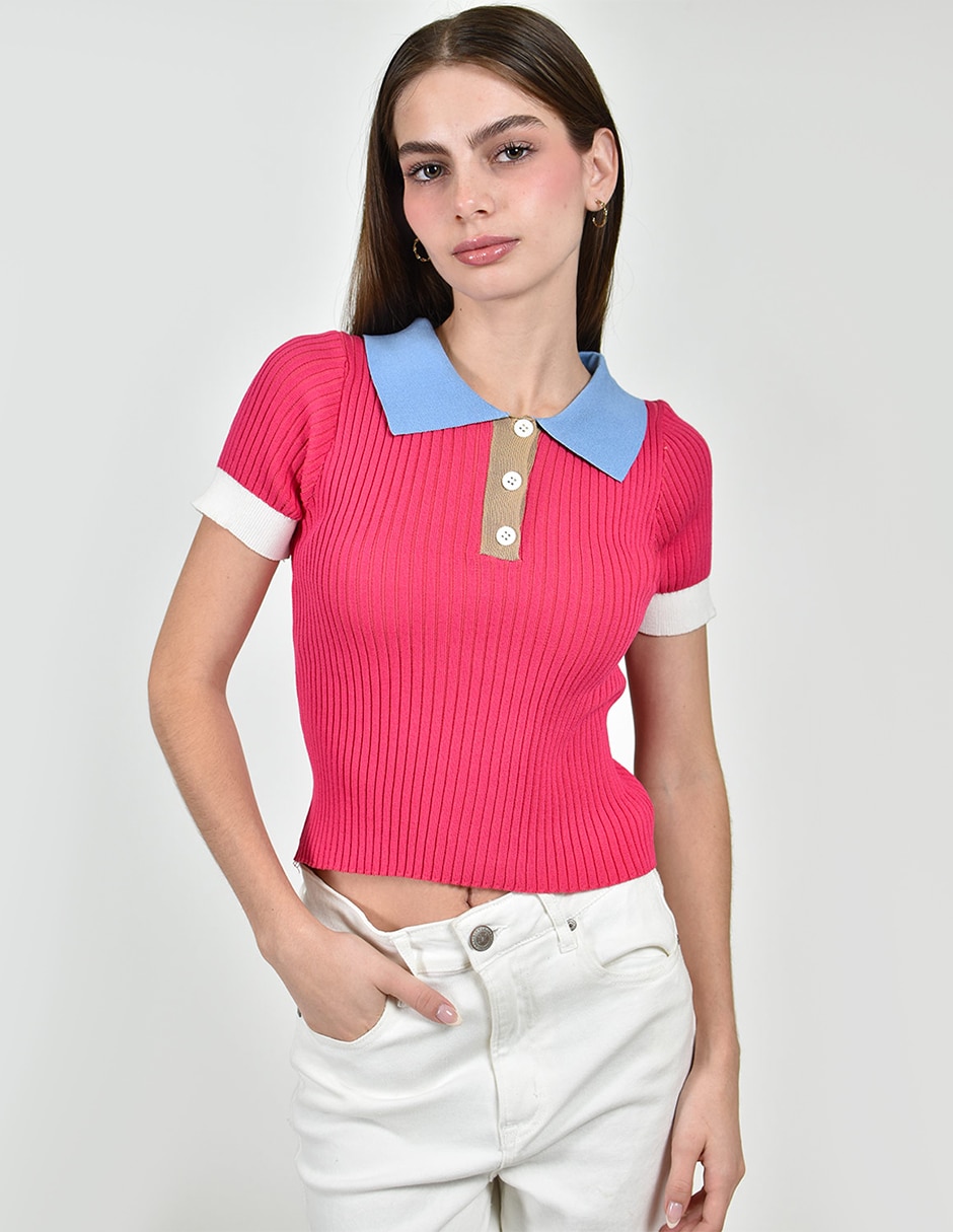 Blusa manga corta para mujer 1
