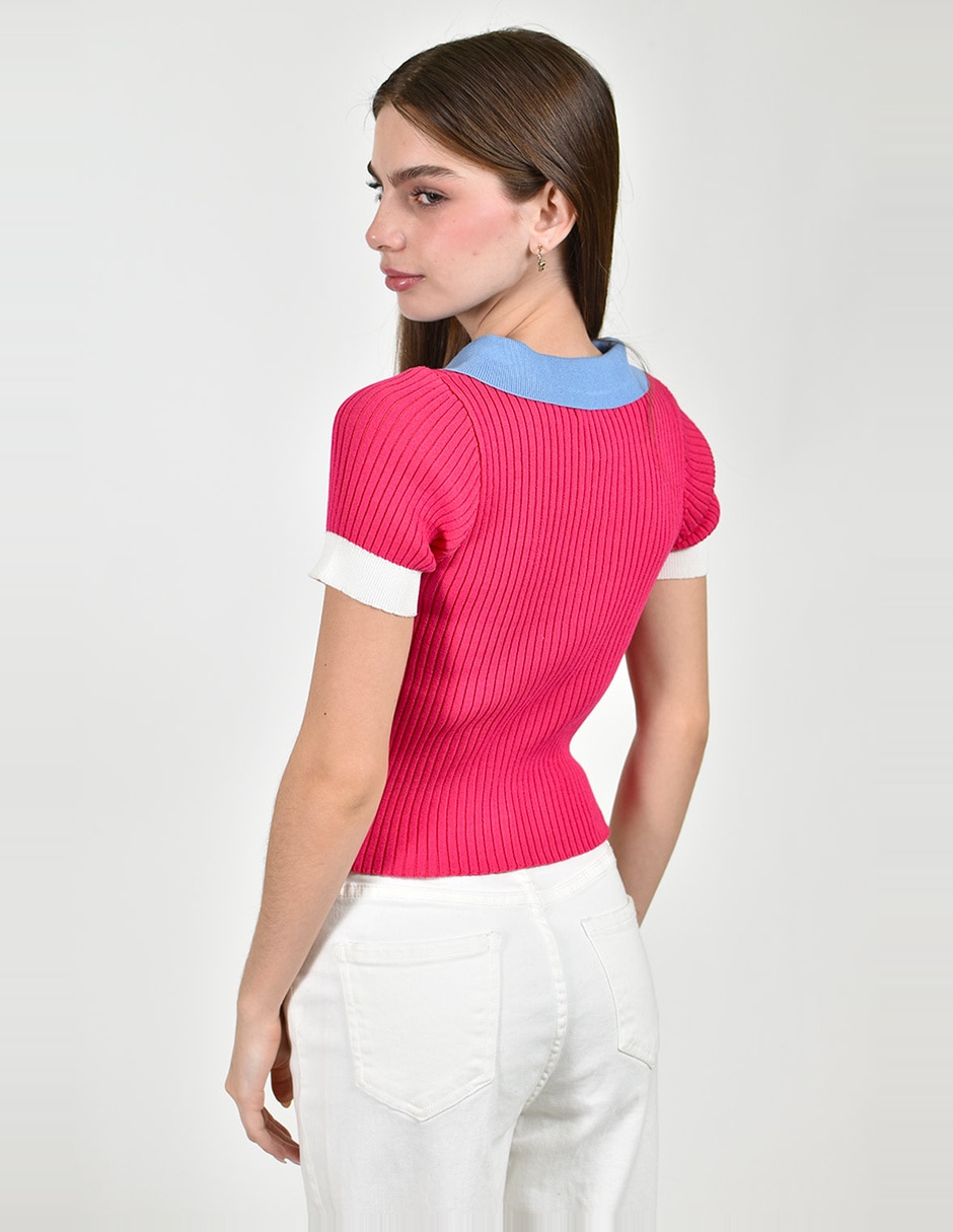Blusa manga corta para mujer 6