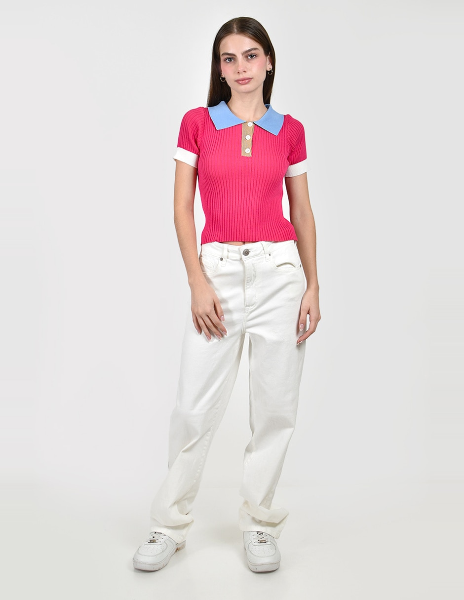 Blusa manga corta para mujer 7