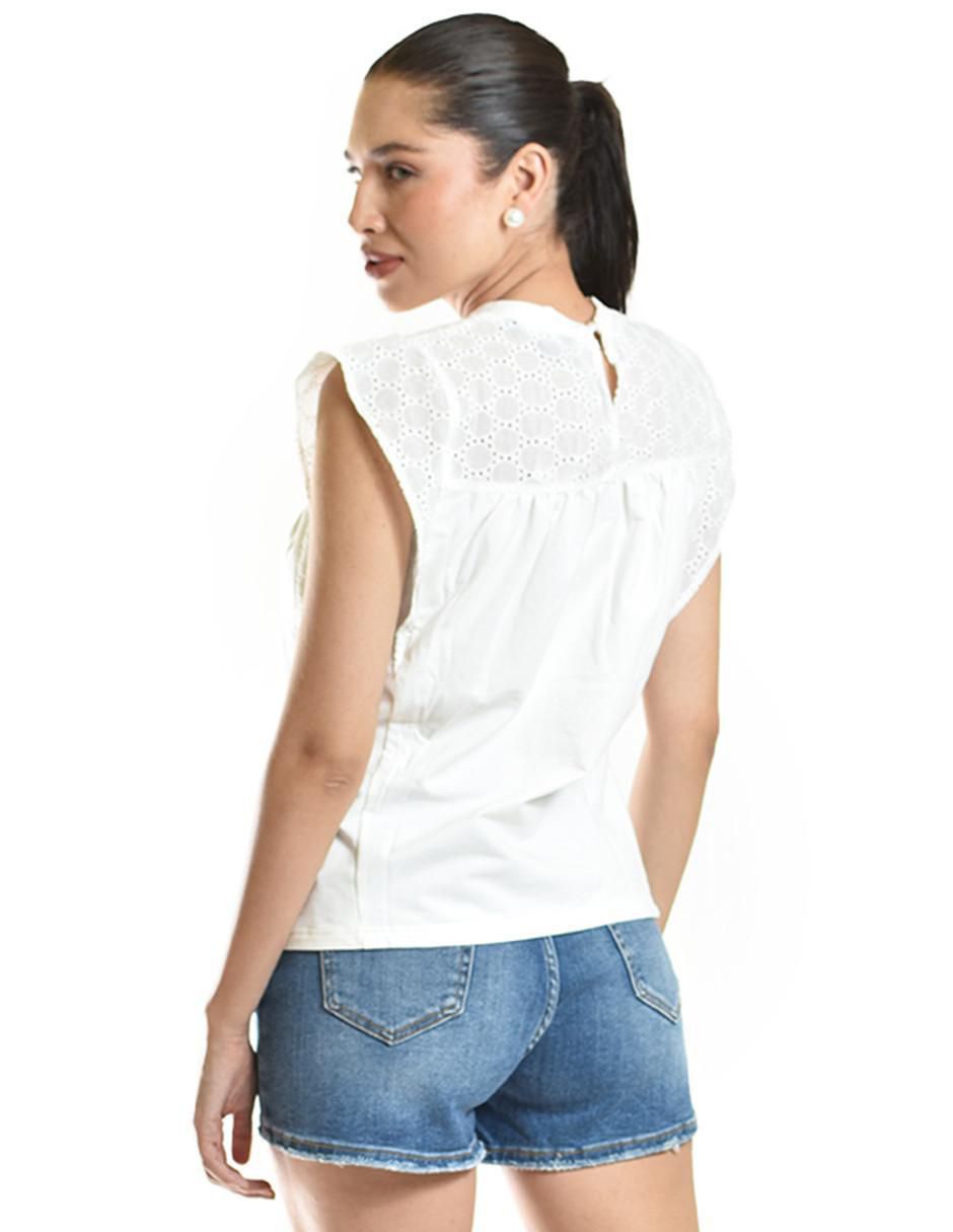 Blusa manga corta para mujer 7