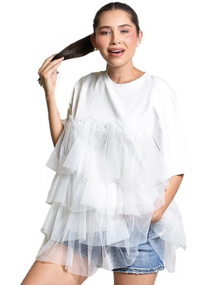 Blusa manga al codo para mujer 1