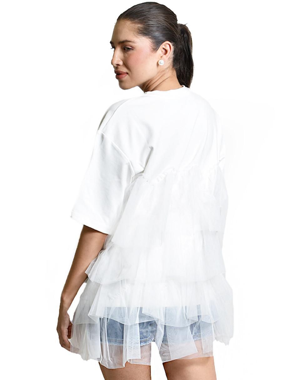 Blusa manga al codo para mujer 8