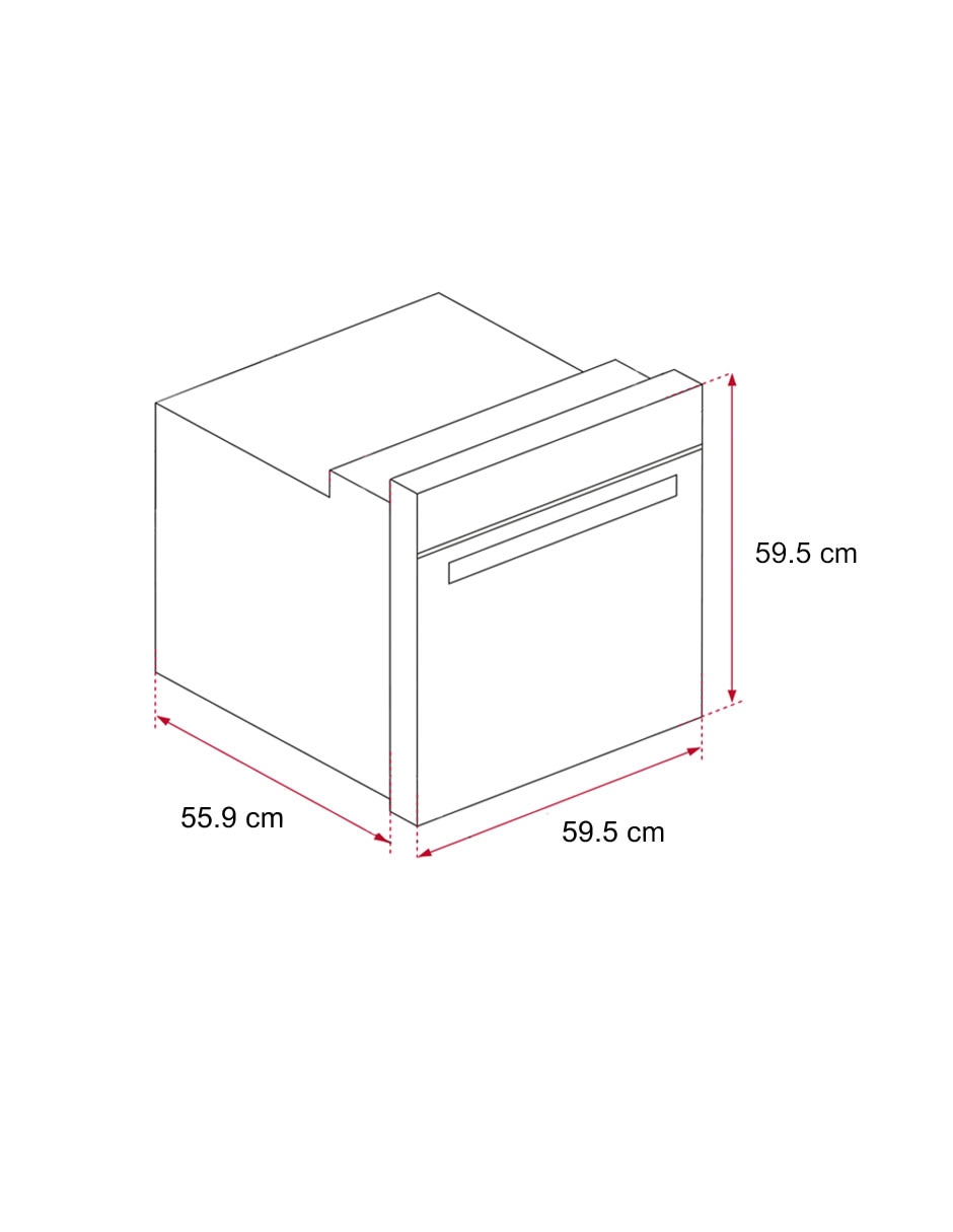 Horno eléctrico Teka HLB 8600 capacidad 2.5 pies