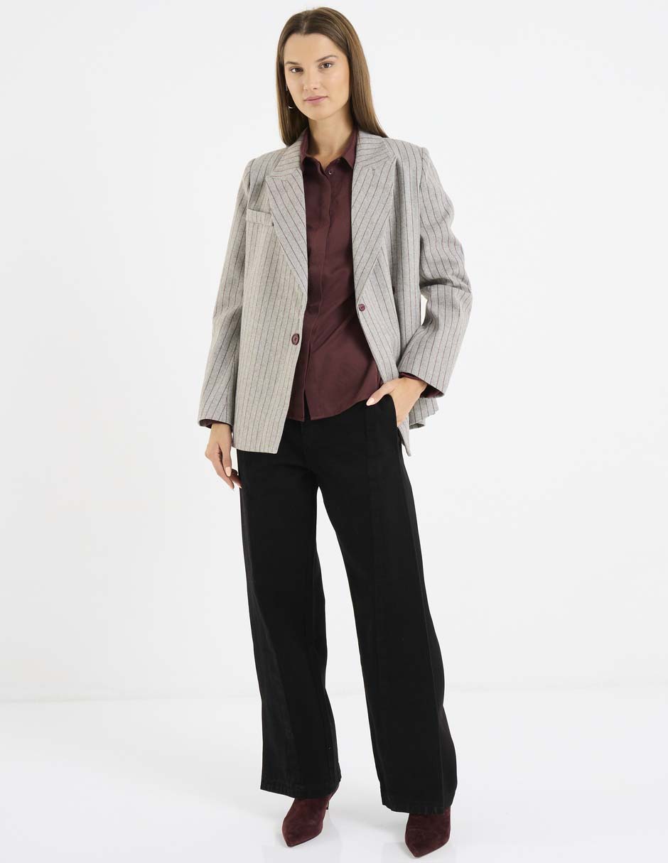 Blusa camisera manga larga para mujer 7