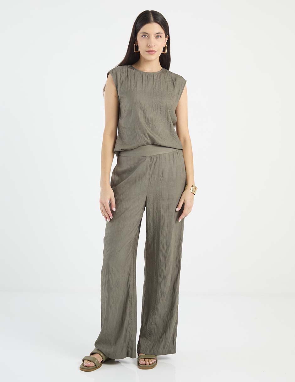 Blusa Kur.Kuma manga corta para mujer