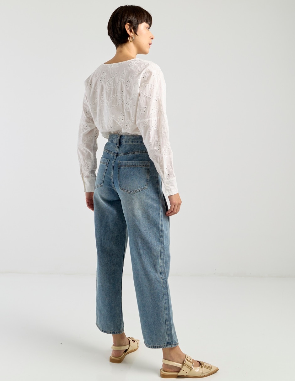 Jeans amplio para mujer 4