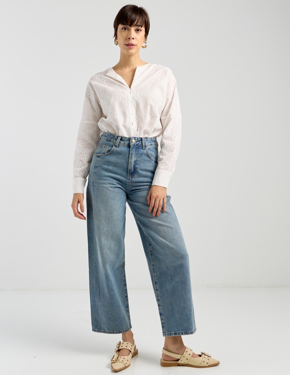 Jeans amplio para mujer 3