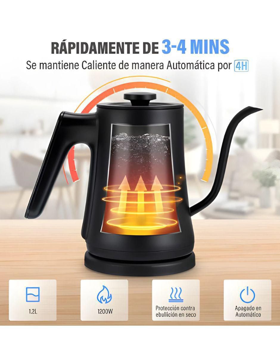 TETERA K10182 , 1.2 L, NEGRO