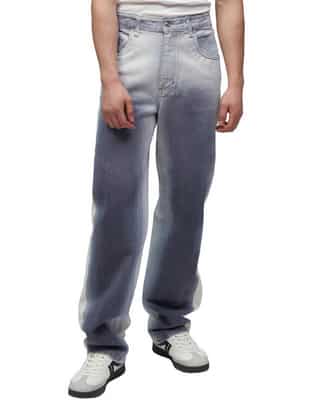 Jeans straight lavado bitono para hombre Jeans straight lavado bitono para hombre