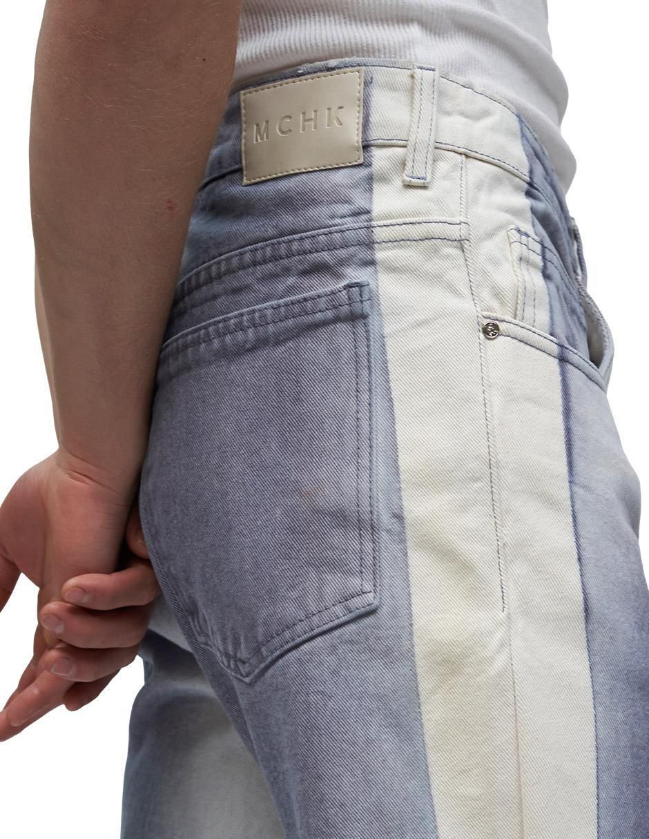 Jeans straight lavado bitono para hombre