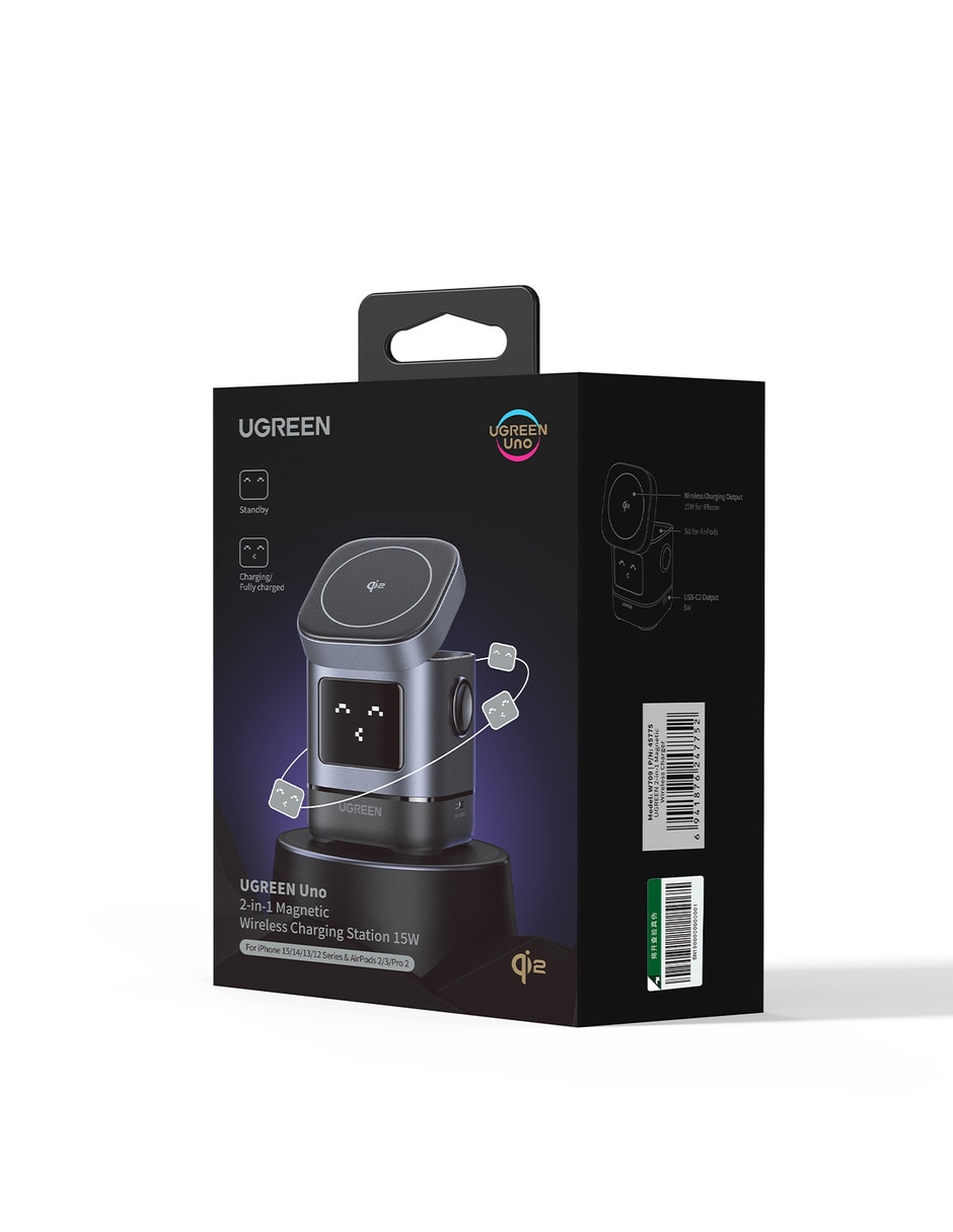 Cargador inalámbrico 45775 USB tipo C 8