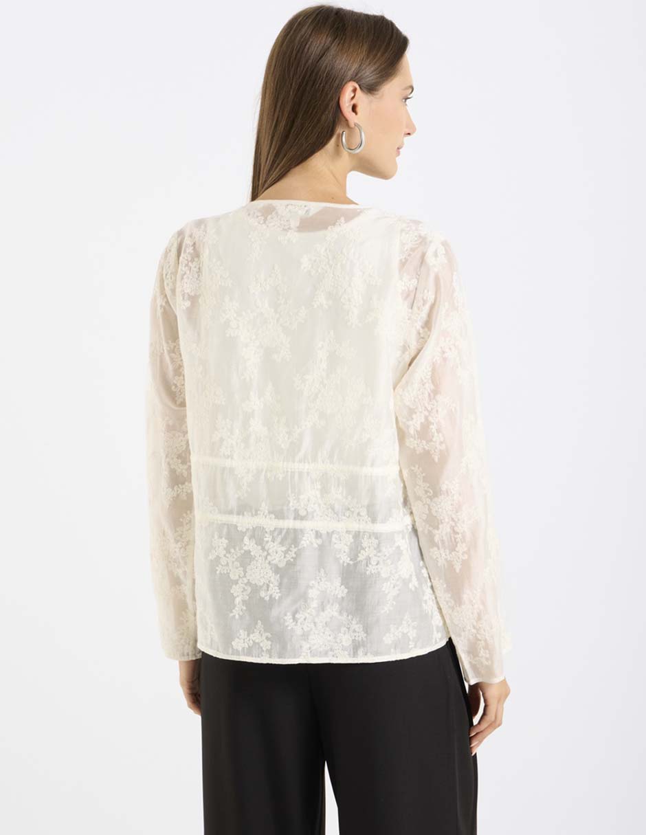 Blusa manga larga para mujer