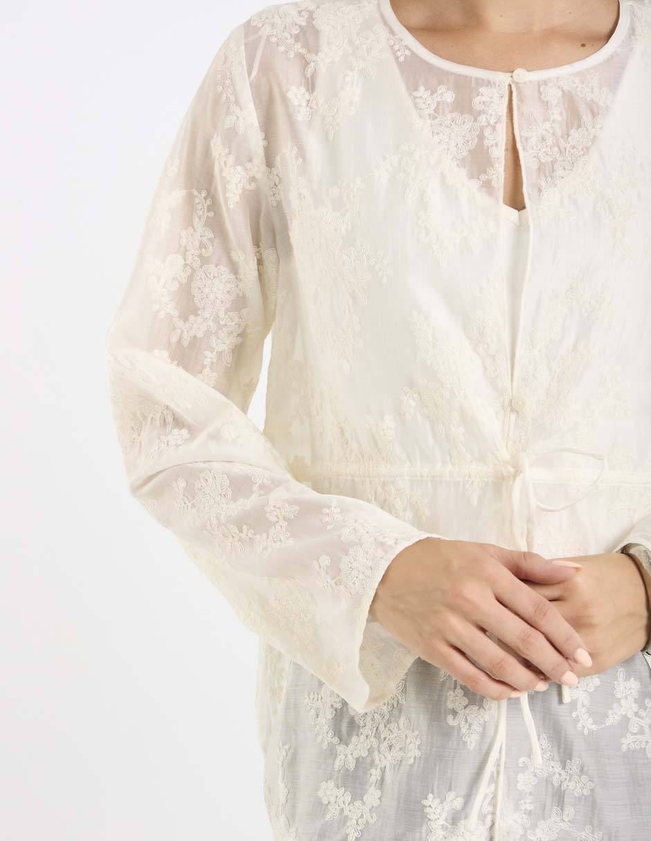Blusa manga larga para mujer