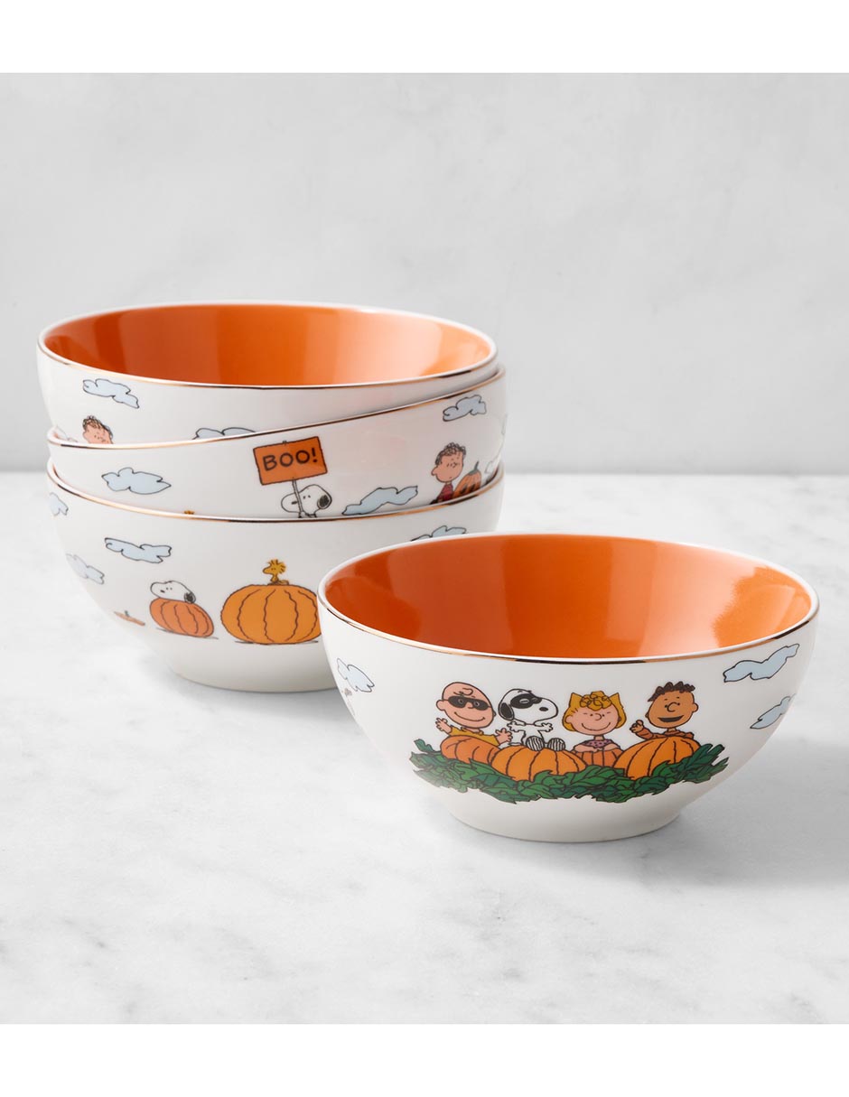 Set bowl Peanuts The Great Pumpkin 4 piezas de porcelana 1