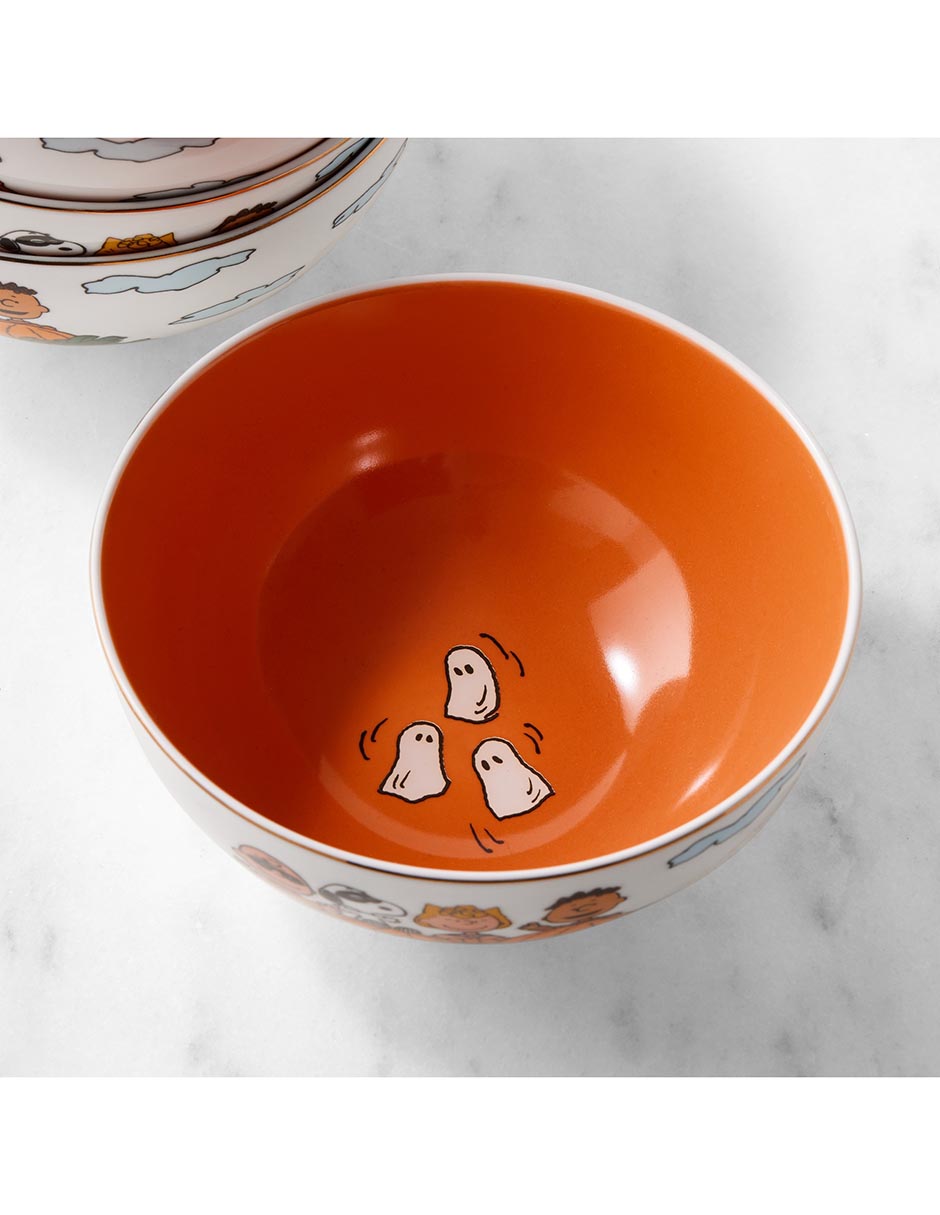 Set bowl Peanuts The Great Pumpkin 4 piezas de porcelana 2