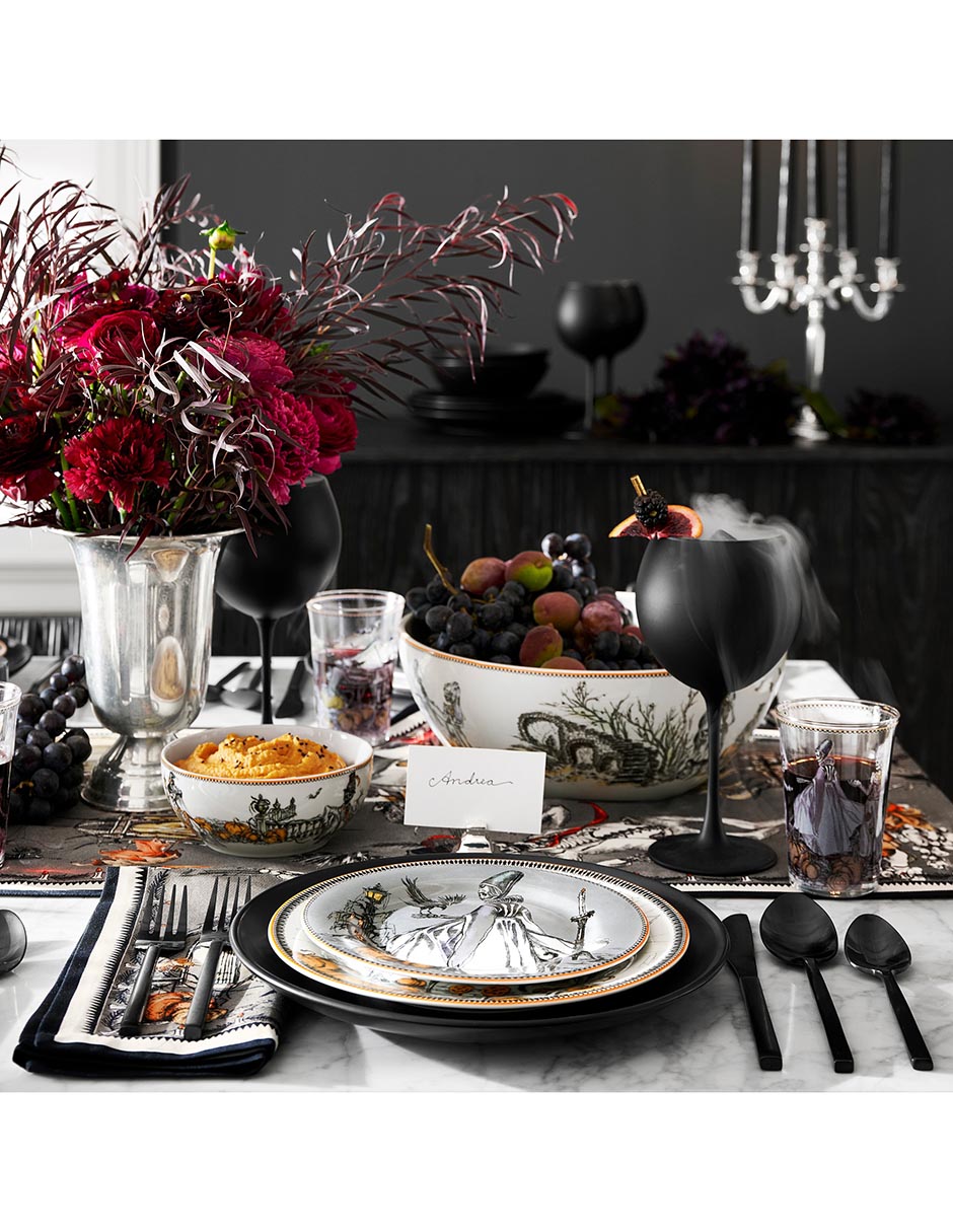 Plato de carga halloween Haunted Hosts de porcelana