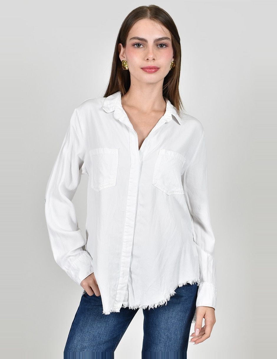 Blusa manga larga para mujer
