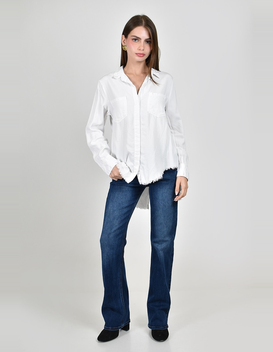 Blusa roman fashion manga larga para mujer