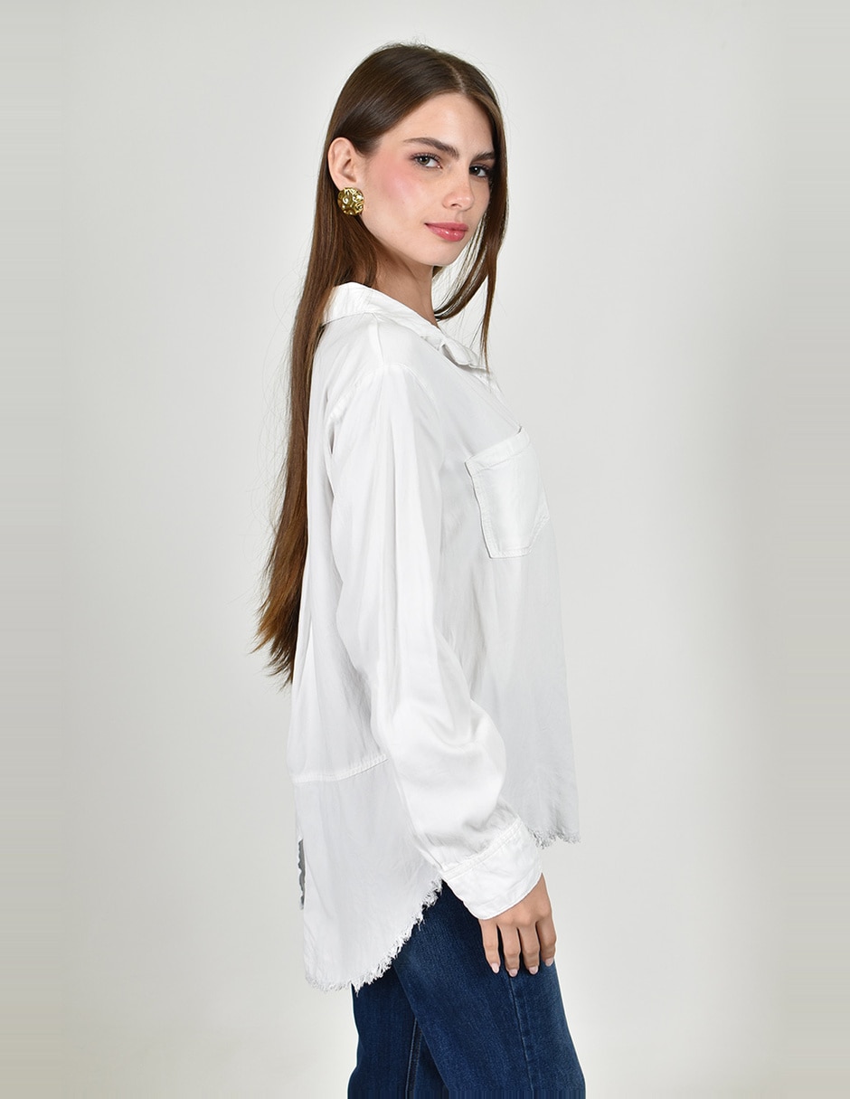 Blusa roman fashion manga larga para mujer