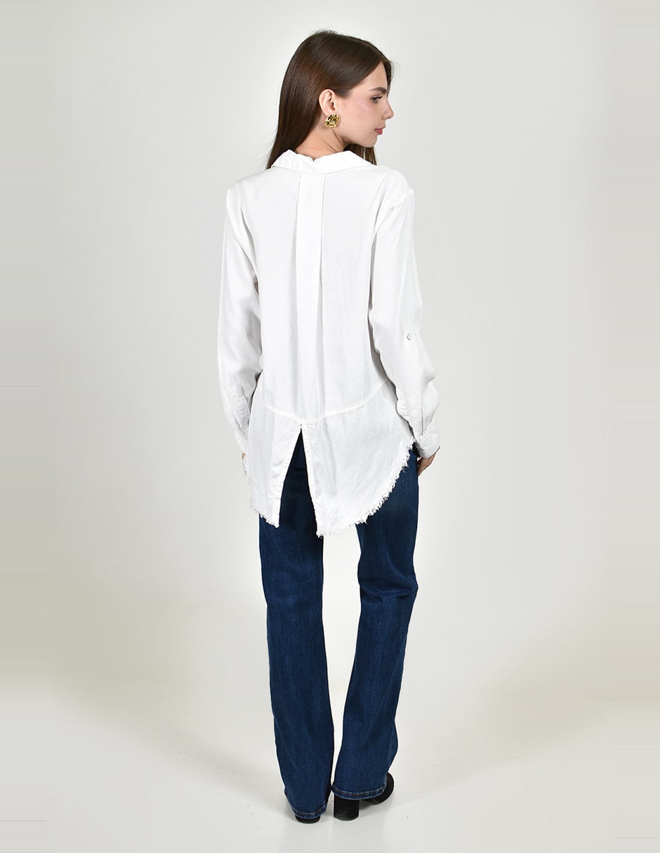Blusa roman fashion manga larga para mujer